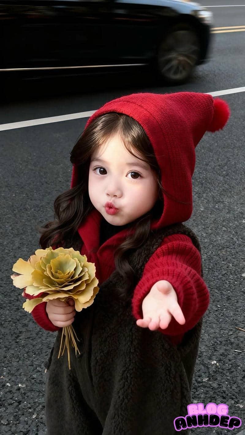 Album ảnh hình nền bé gái dễ thương gần gũi