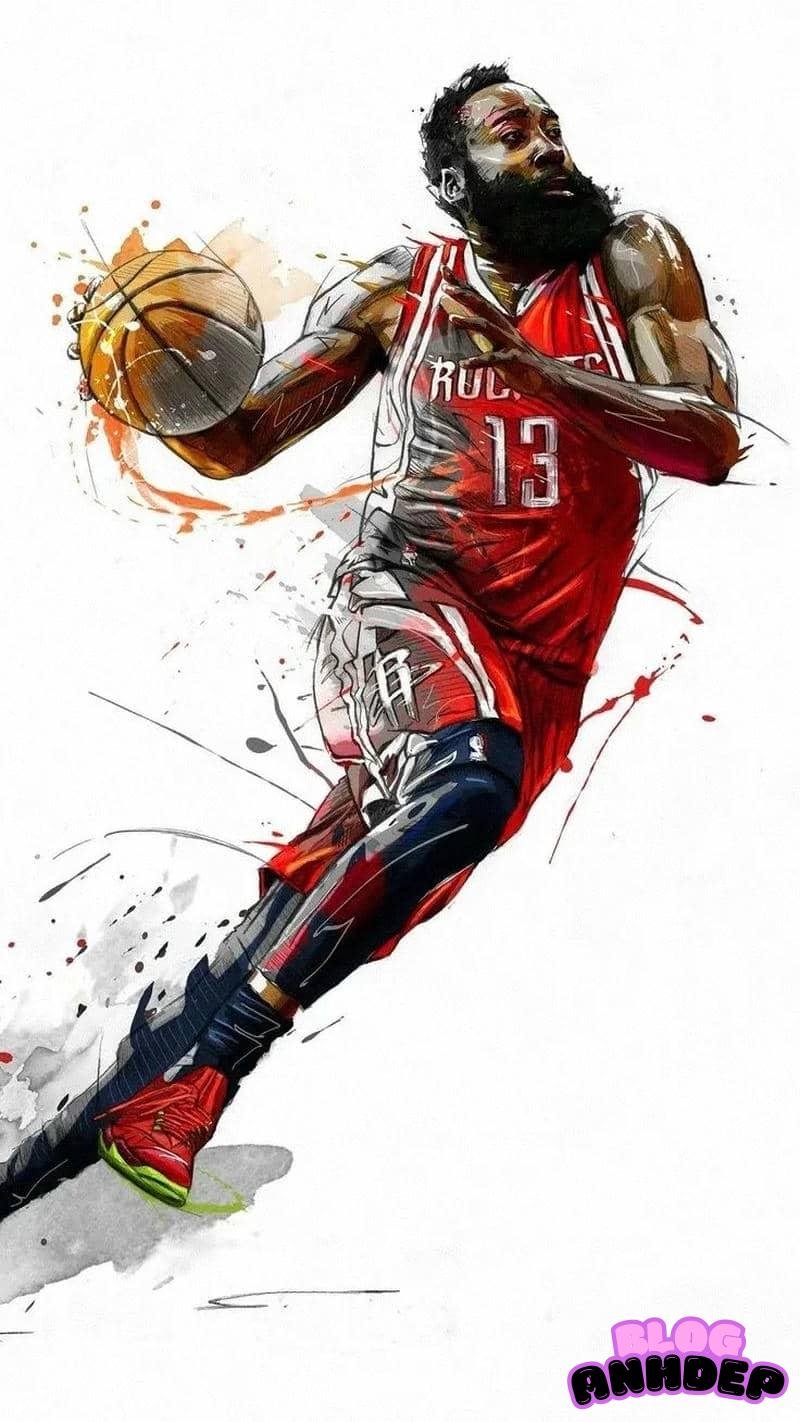 Album sáng tạo hình nền bóng rổ