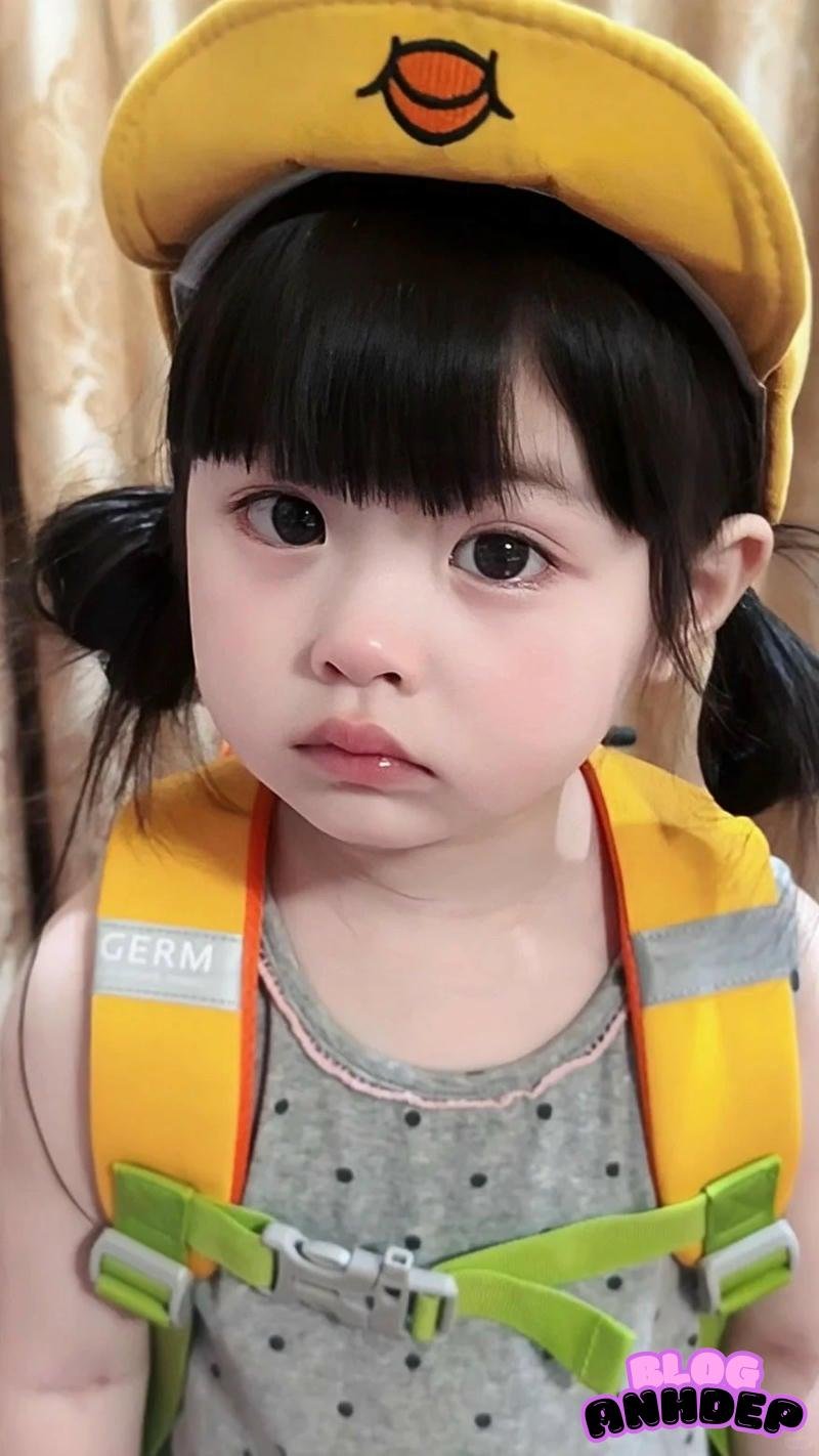 Ảnh mạng hình nền bé gái dễ thương tự nhiên