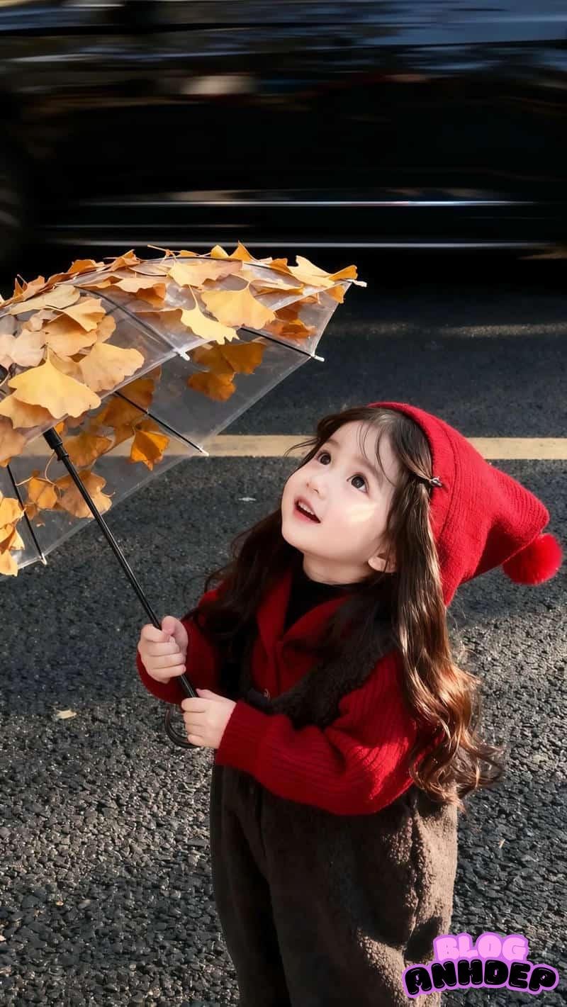 Ảnh mạng hình nền bé gái dễ thương