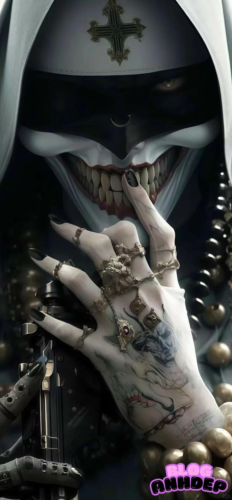 Bộ ảnh hình nền ác quỷ bóng tối sâu