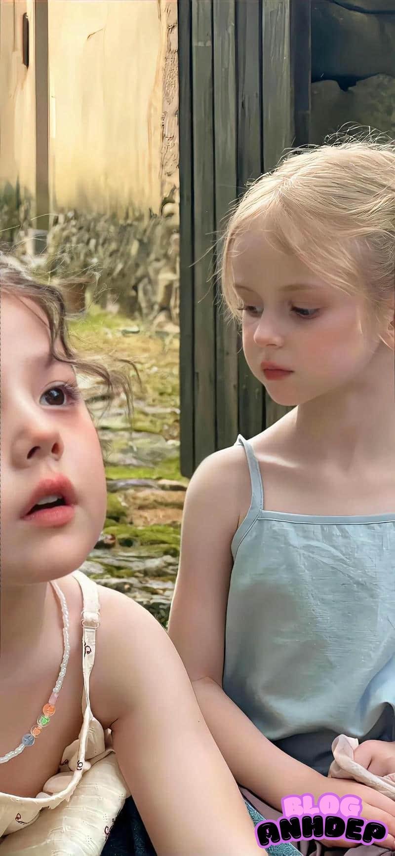 Bộ ảnh hình nền bé gái dễ thương mềm mại