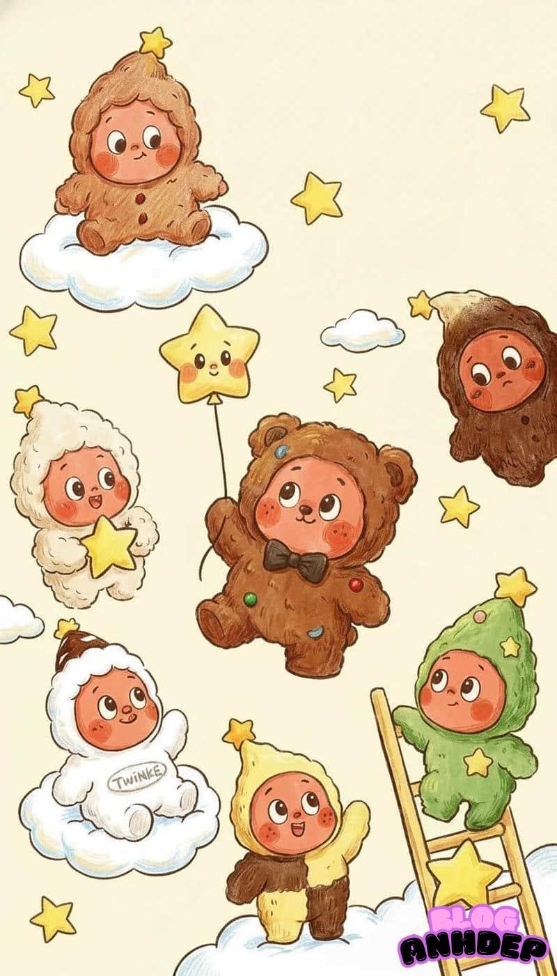 Bộ ảnh hình nền dễ thương miễn phí