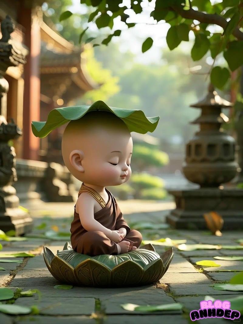 Bộ hình hình nền chú tiểu sắc nét