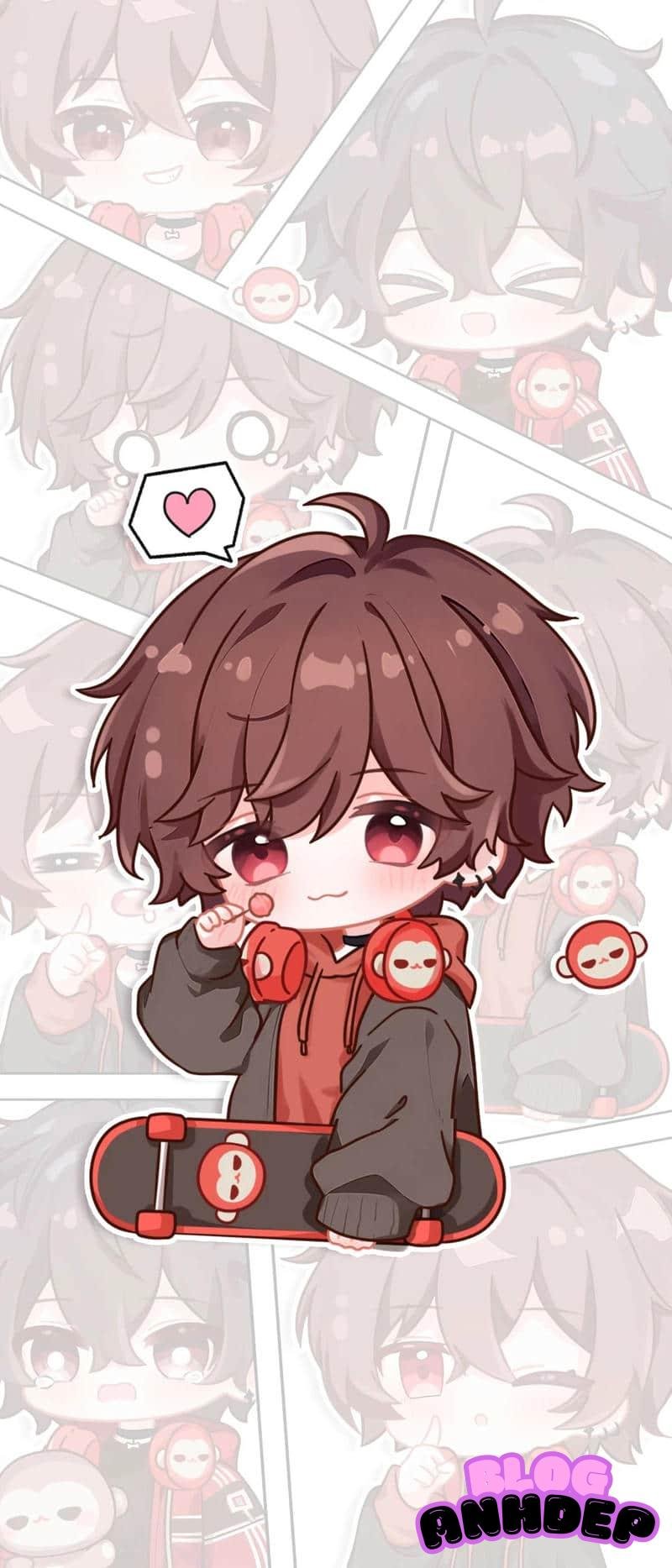 Bộ hình nền chibi thu hút