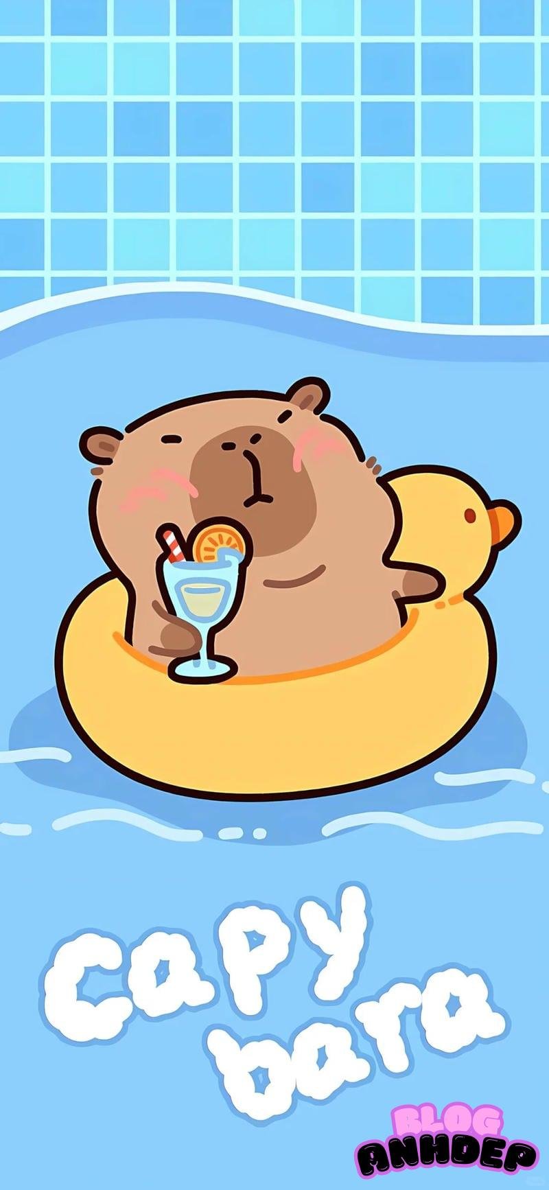 Bộ sưu tập ảnh hình nền capypara đẹp