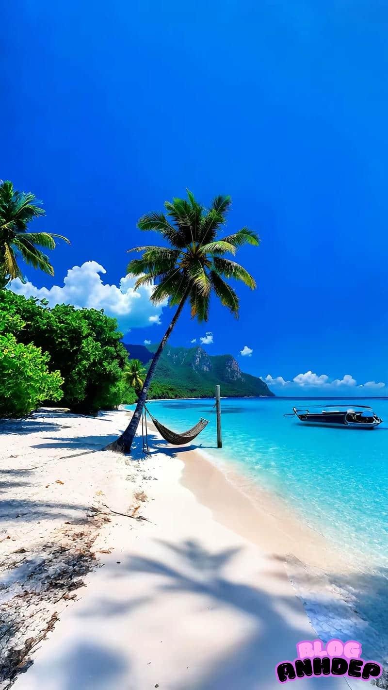 Chụp ảnh hình nền biển sáng tạo