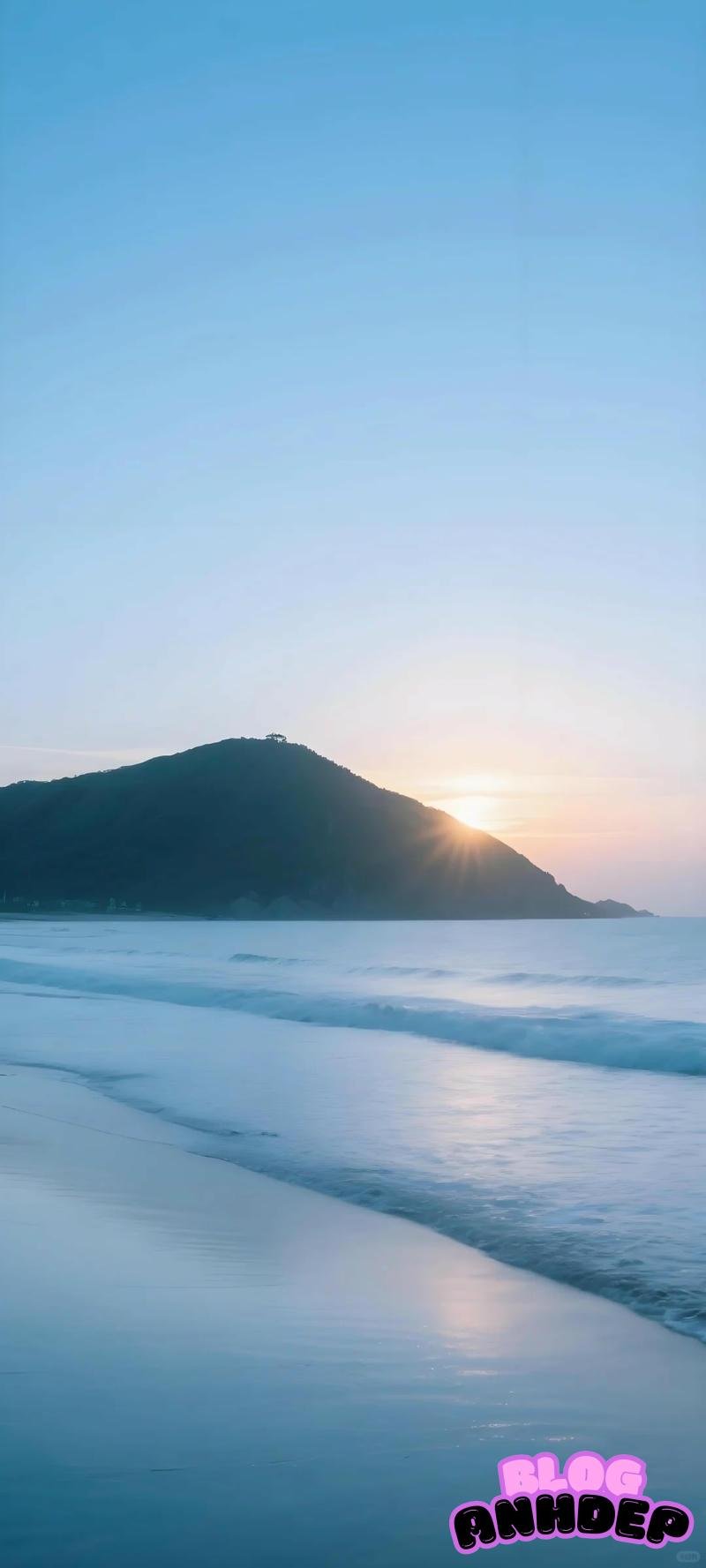 Chụp ảnh hình nền bình minh tươi mát