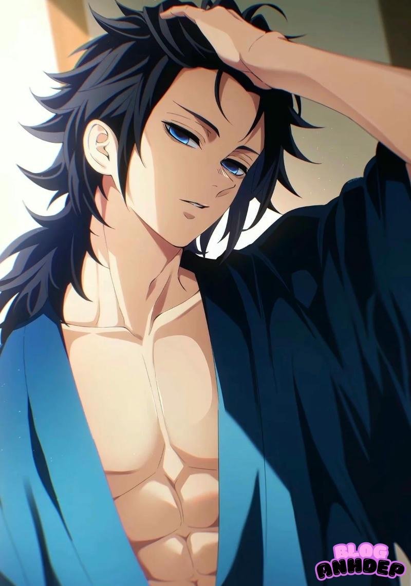 Giyu Tomioka khoe múi