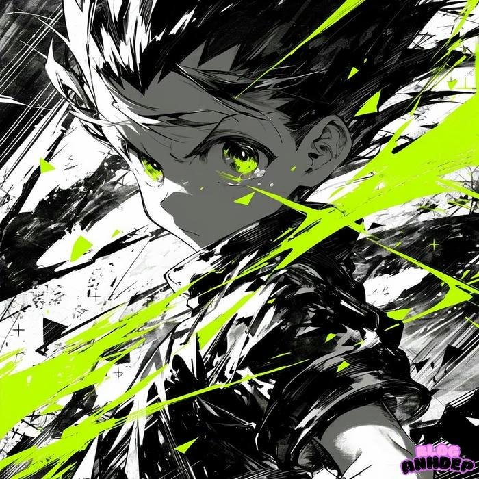 Gon Freecss đen xanh