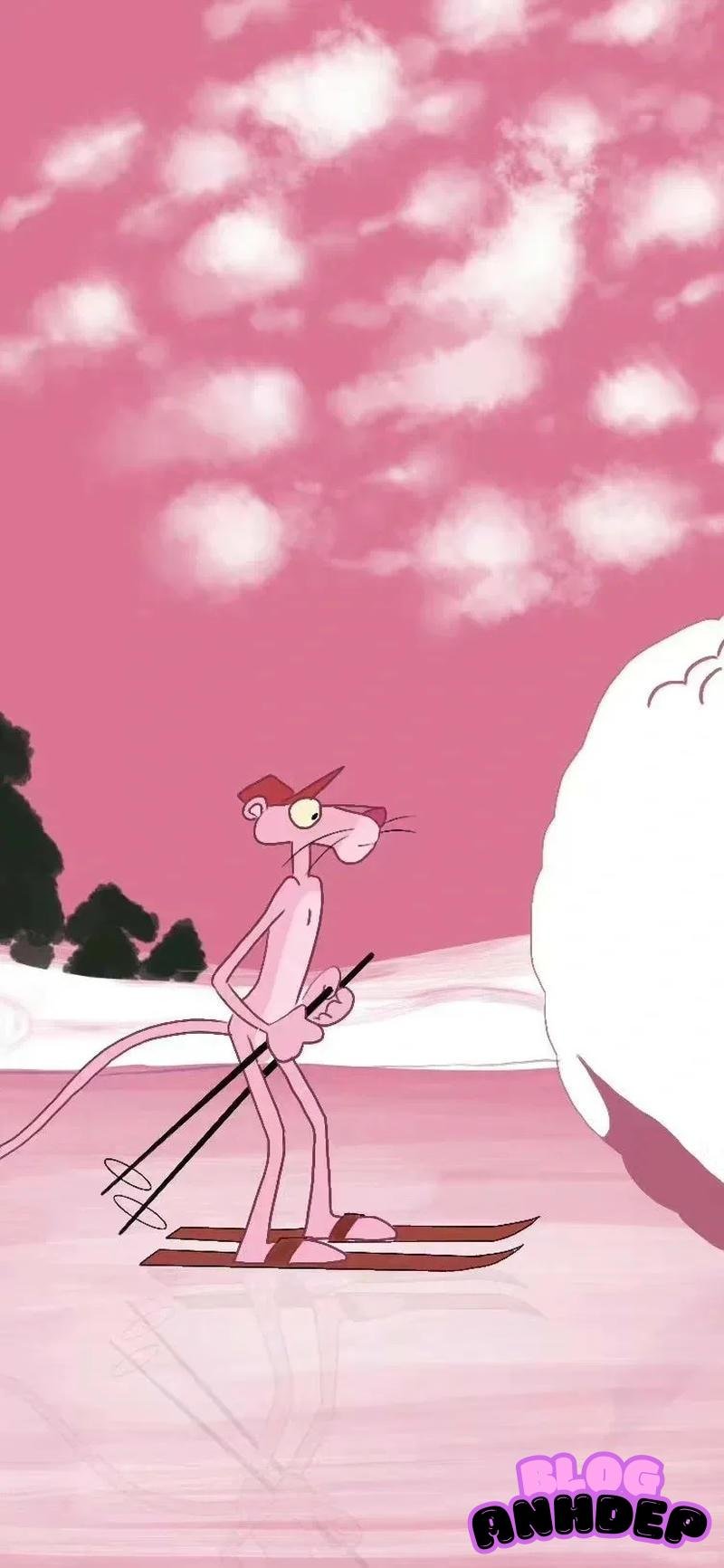 Hình nền báo hồng độc đáo