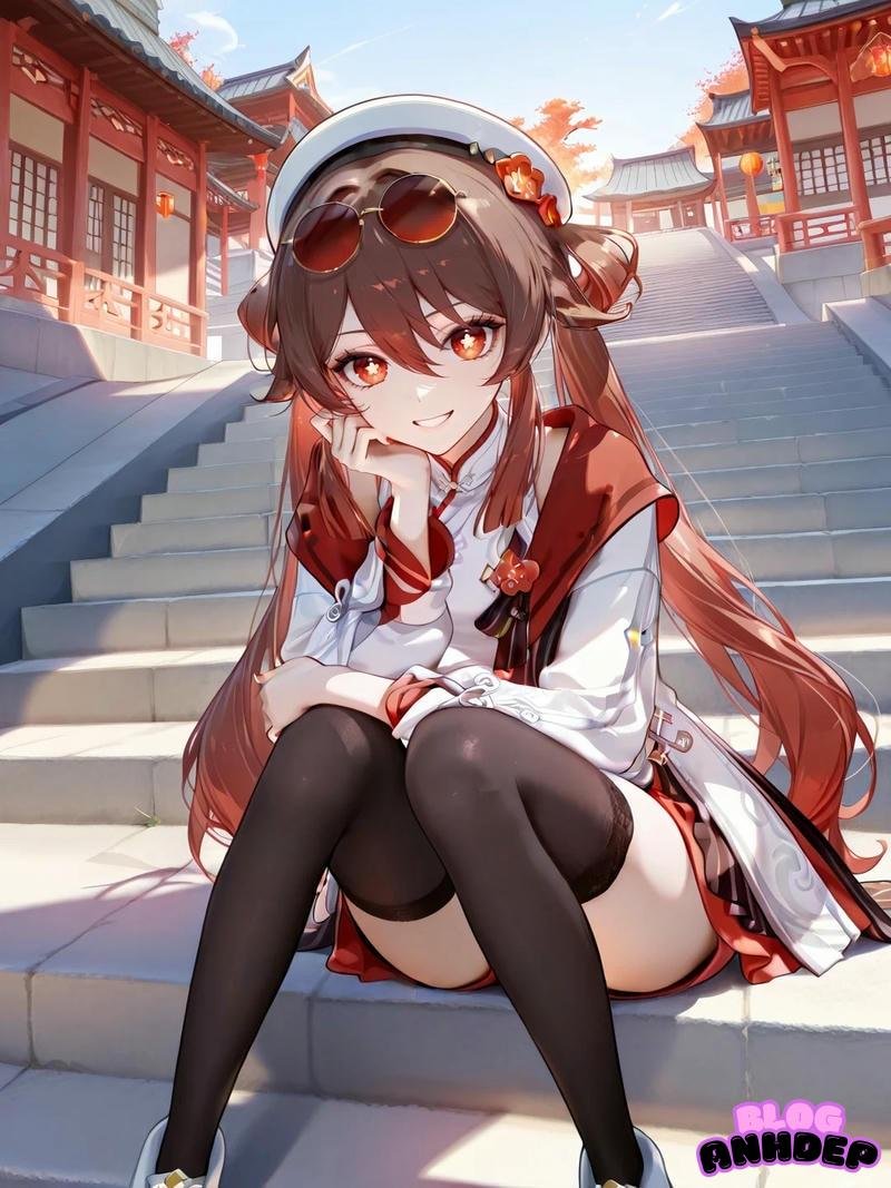 Hu Tao mặc quần tất