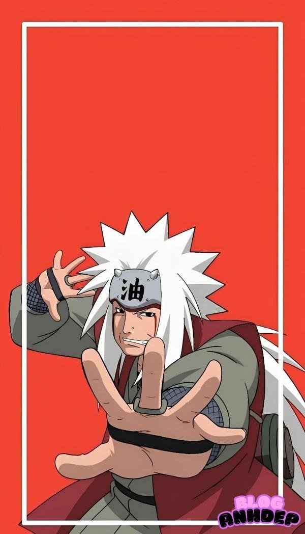 Jiraiya nền đỏ