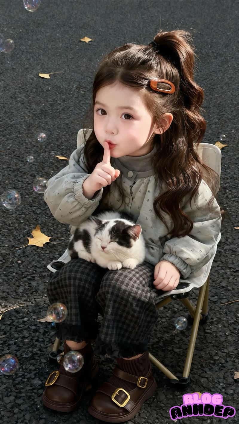 Loạt ảnh hình nền bé gái dễ thương tinh khôi