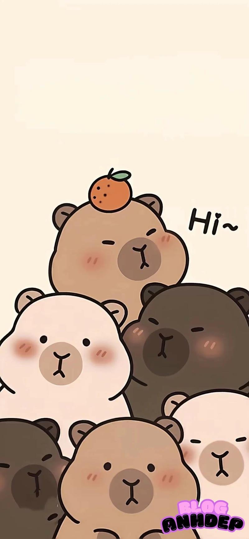 Loạt hình nền capypara chất lượng