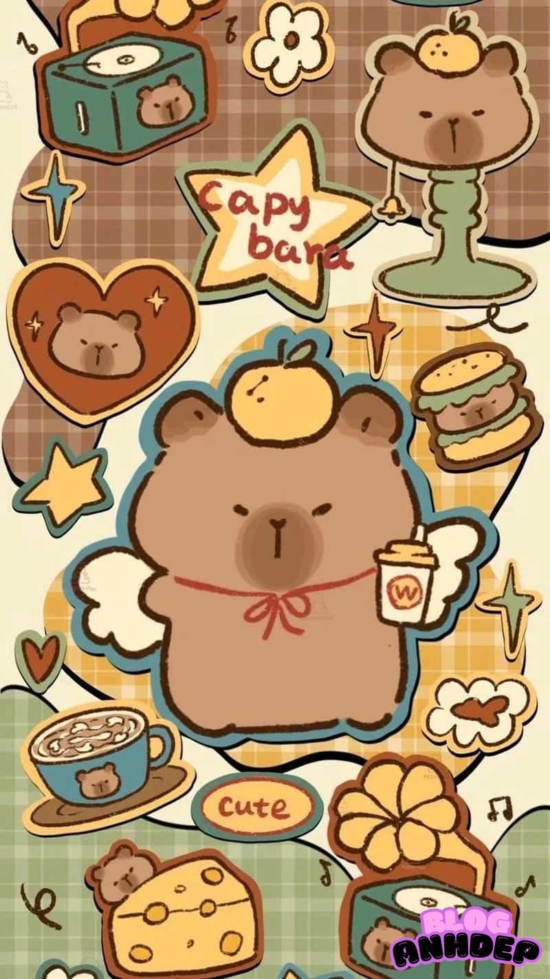 Loạt hình nền capypara cuốn hút
