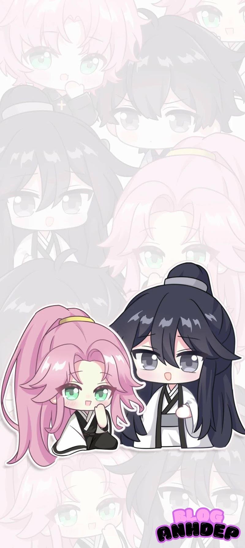 Ngắm bộ hình nền chibi chất lượng cao