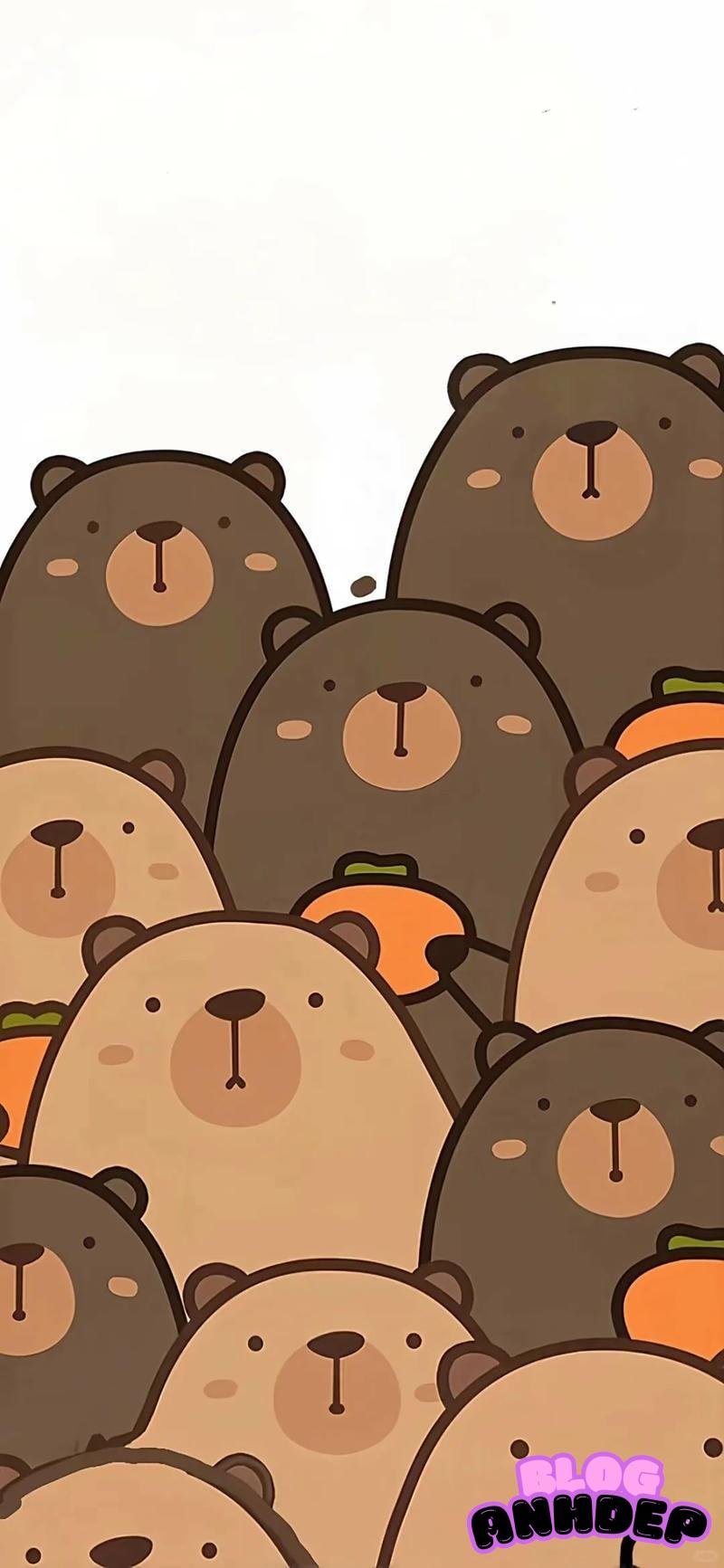 Ngắm hình nền capypara thu hút