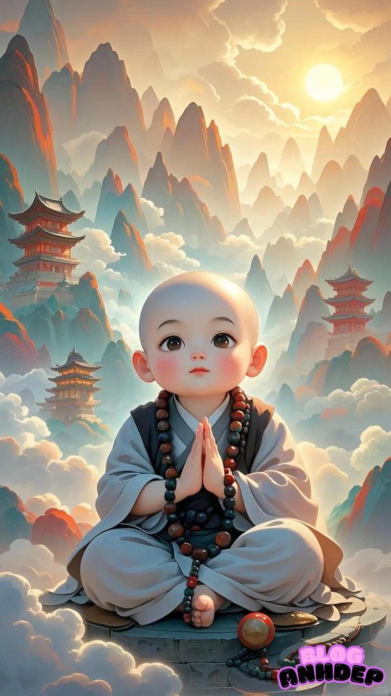 Ngắm hình nền chú tiểu thu hút