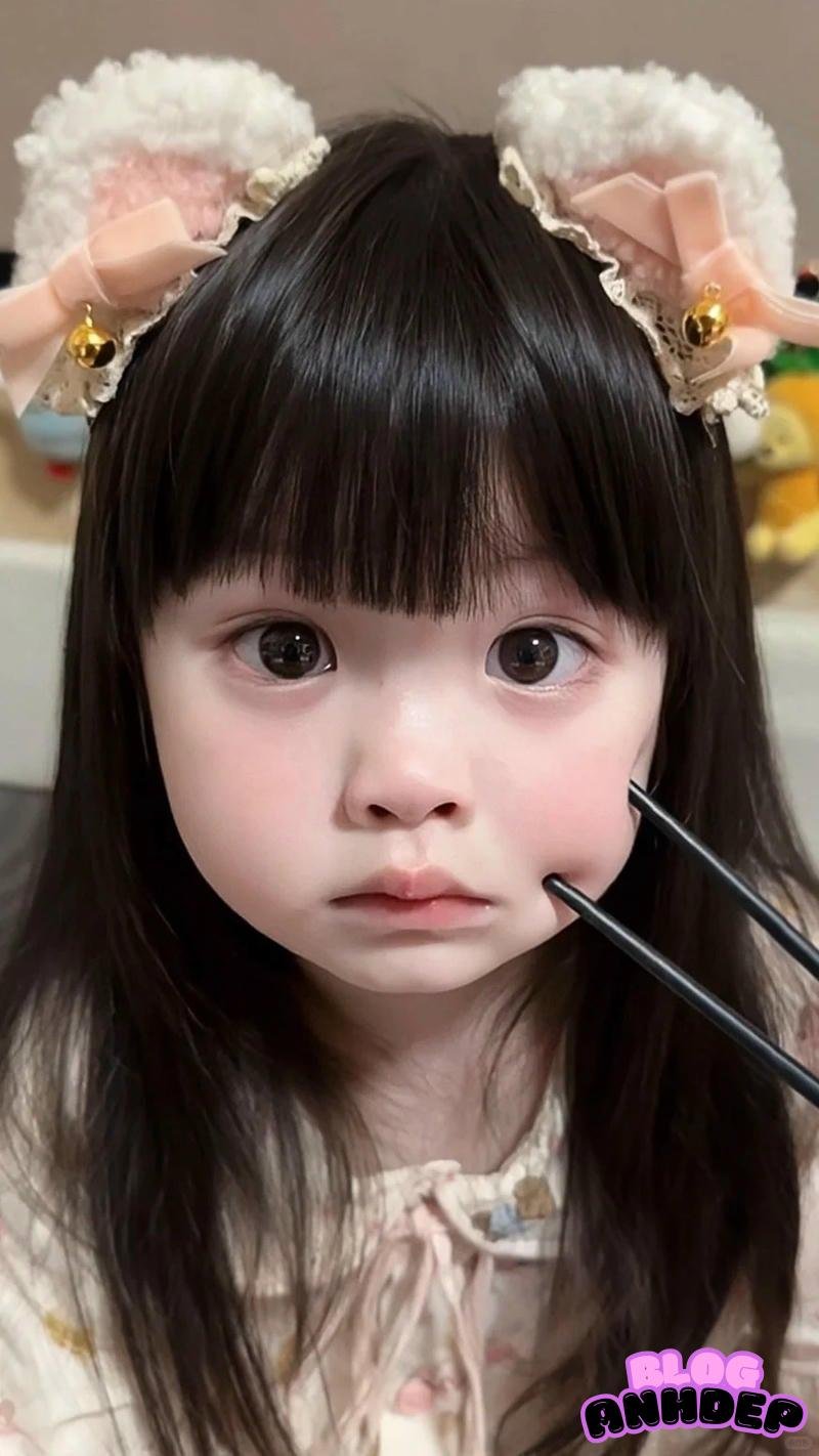 Tải ảnh hình nền bé gái dễ thương chất lượng