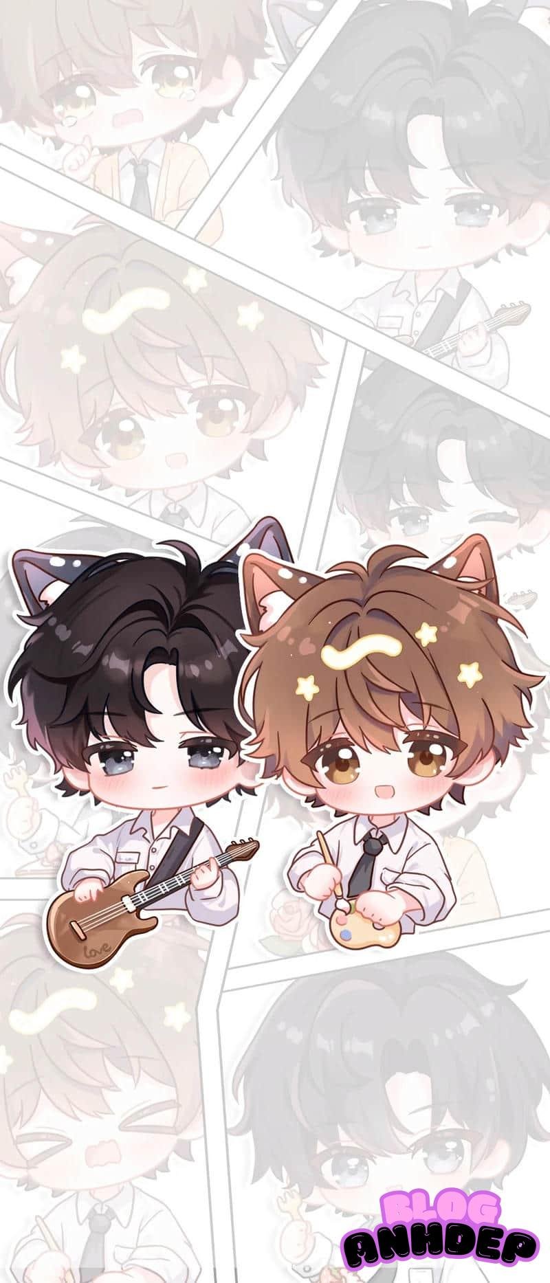 Tải ảnh hình nền chibi độc quyền