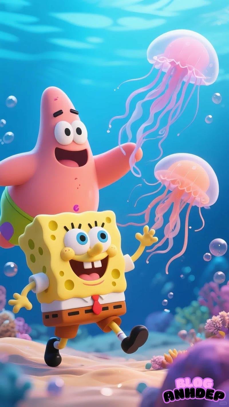 Tải phiên bản hình nền bọt biển mới