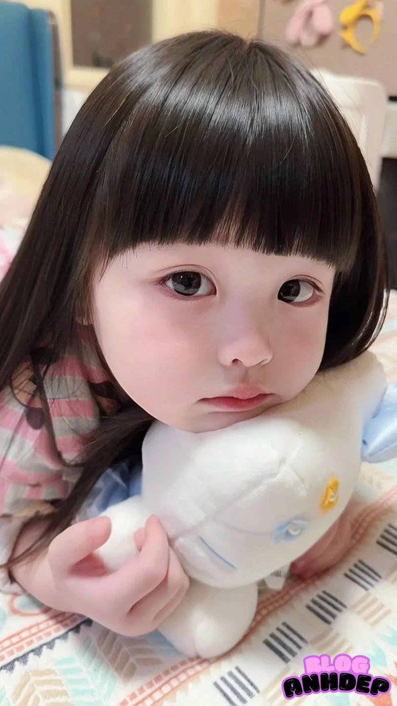 Xem ảnh hình nền bé gái dễ thương trong trẻo