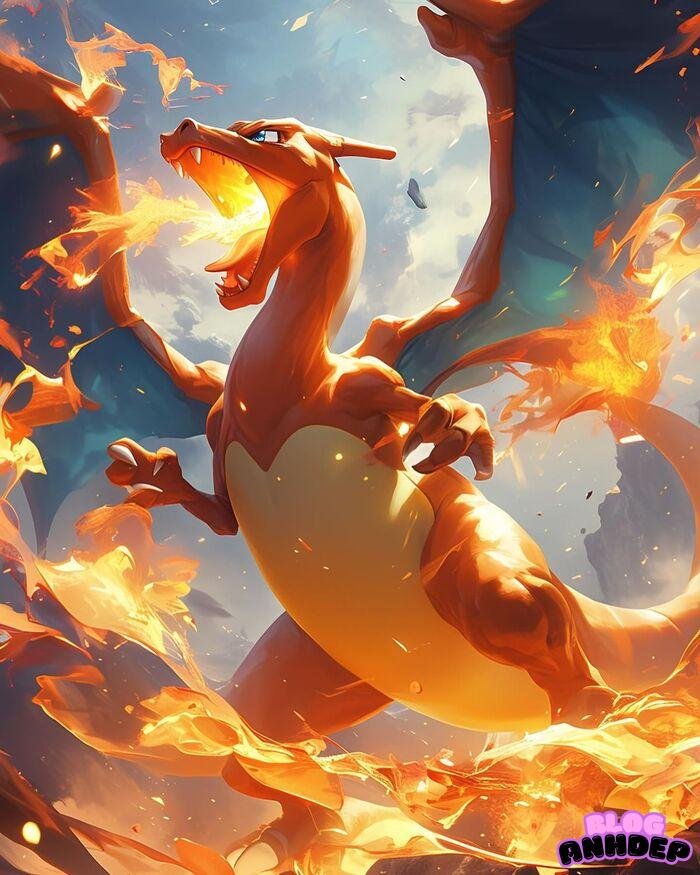 ảnh Charizard siêu chất