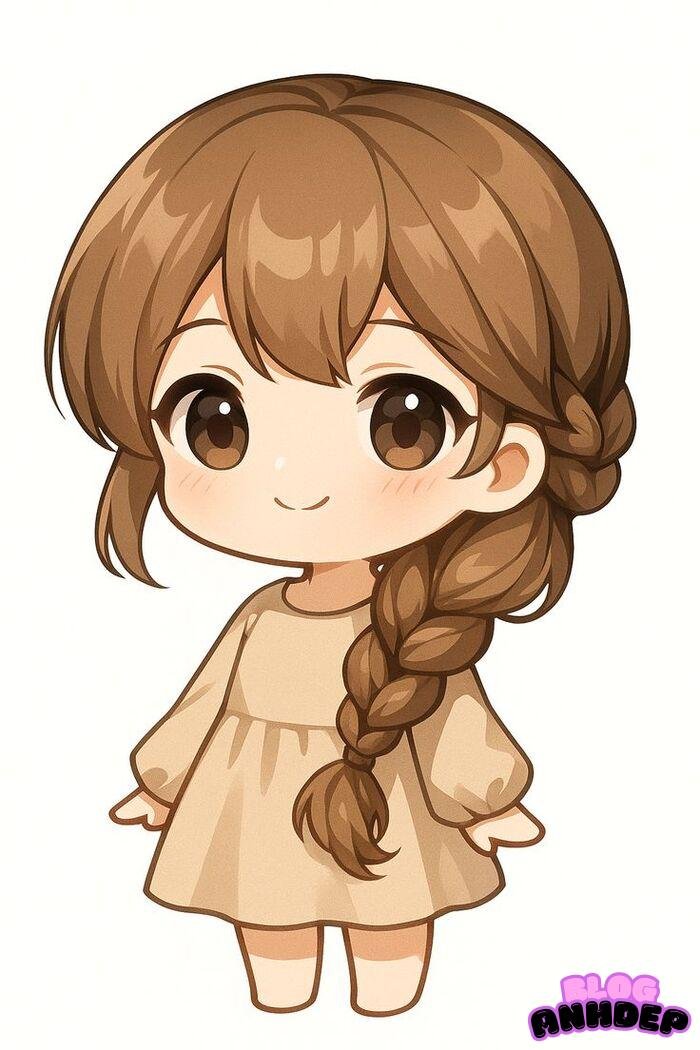 ảnh anime chibi girl cute dễ vẽ cực đẹp