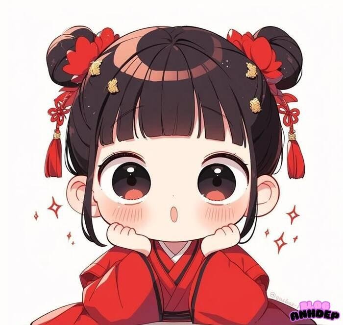 ảnh anime chibi girl cute dễ vẽ nhất