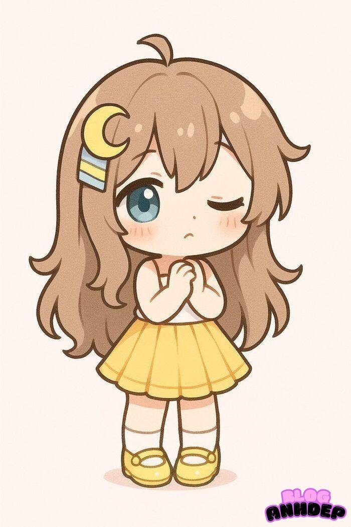 ảnh anime chibi girl cute siêu đẹp