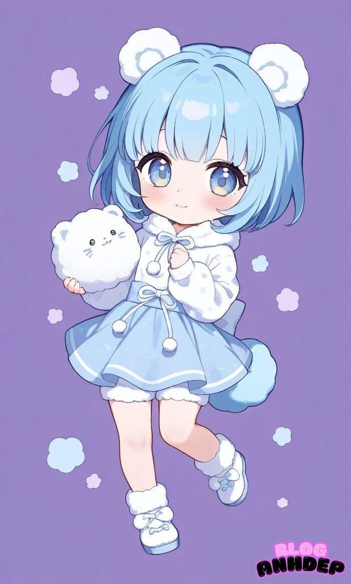 ảnh anime chibi girl cute xinh
