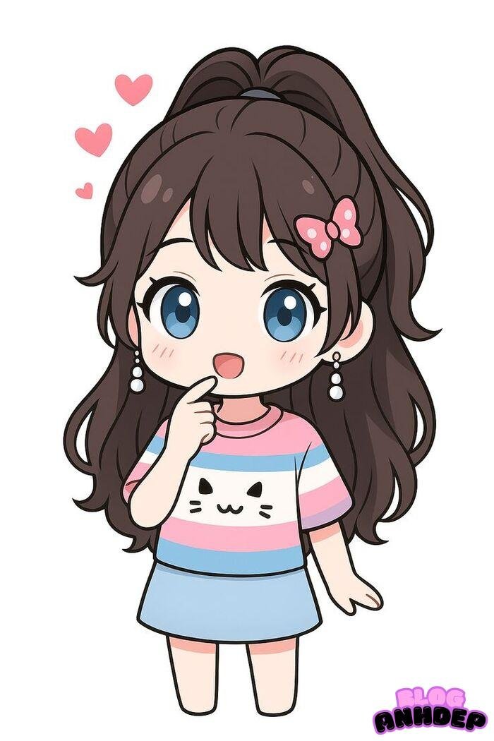 ảnh anime nữ chibi đẹp xinh