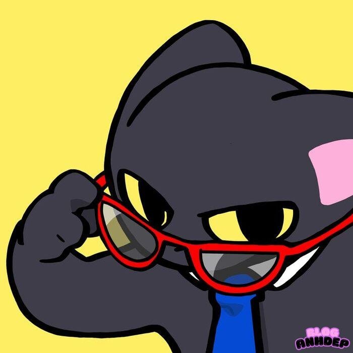 ảnh avatar mèo chibi cực đẹp