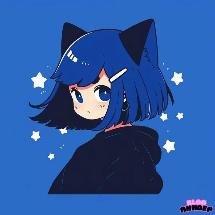 ảnh avatar mèo chibi cute nhất