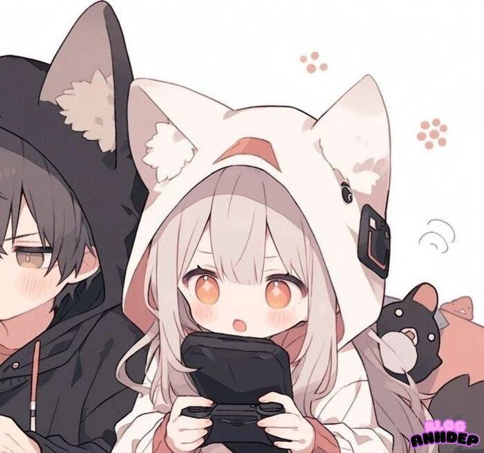 ảnh avt đôi chibi siêu ngầu