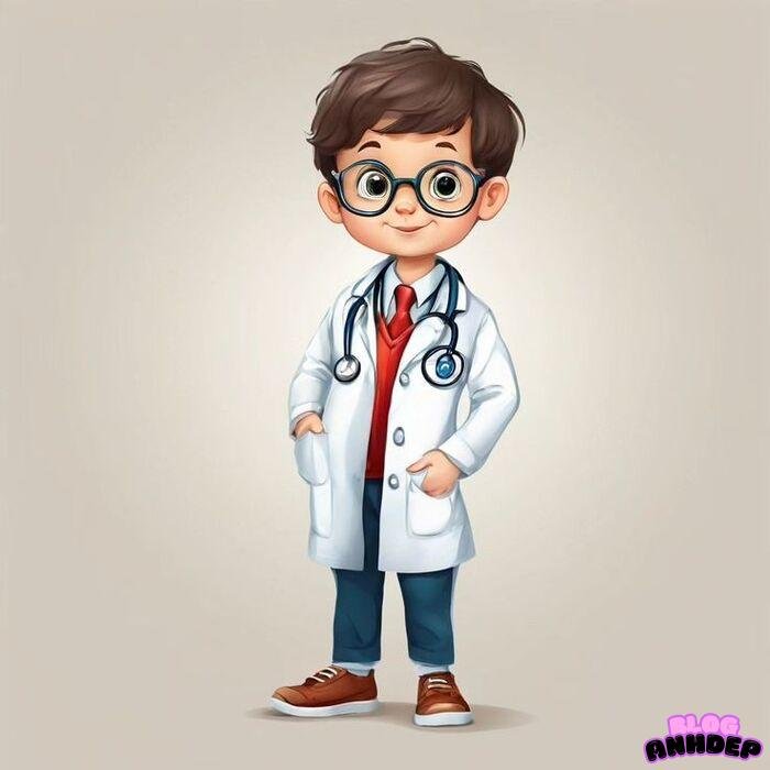 ảnh bác sĩ chibi cute cực xinh