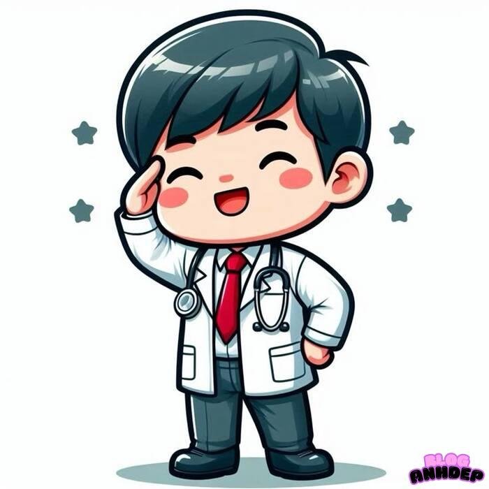 ảnh bác sĩ chibi cute đẹp xinh