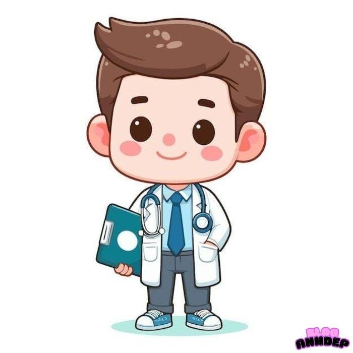ảnh bác sĩ chibi cute nam