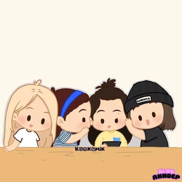 ảnh blackpink chibi cute