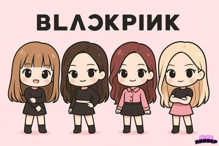 ảnh blackpink chibi đẹp nhất