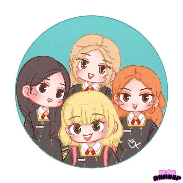 ảnh blackpink chibi siêu đẹp