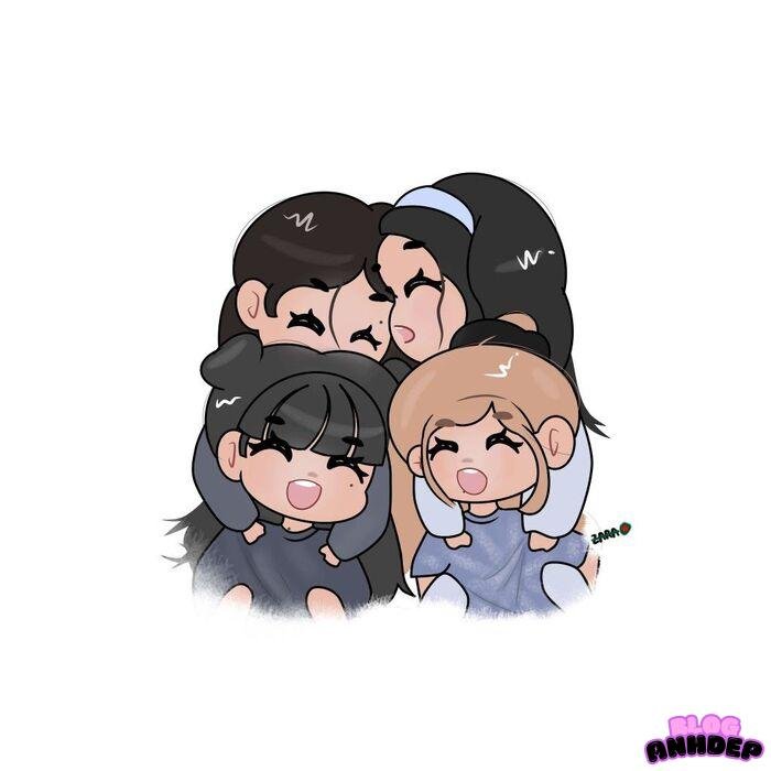 ảnh blackpink chibi xinh yêu