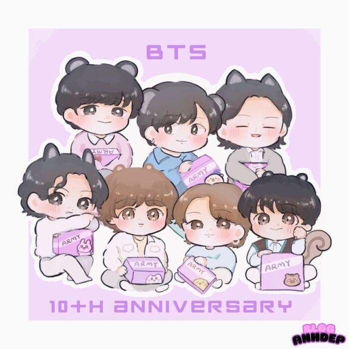 ảnh bts chibi cực xinh