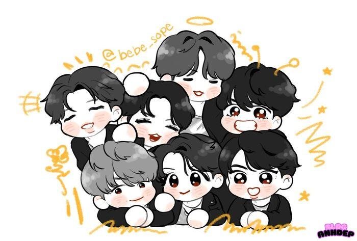 ảnh bts chibi dễ thương