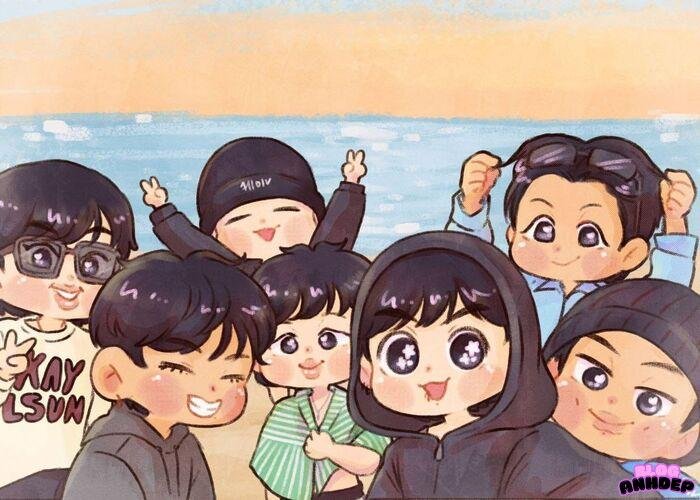 ảnh bts chibi đẹp xỉu