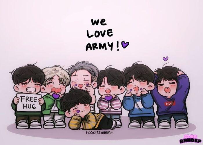 ảnh bts chibi siêu xinh