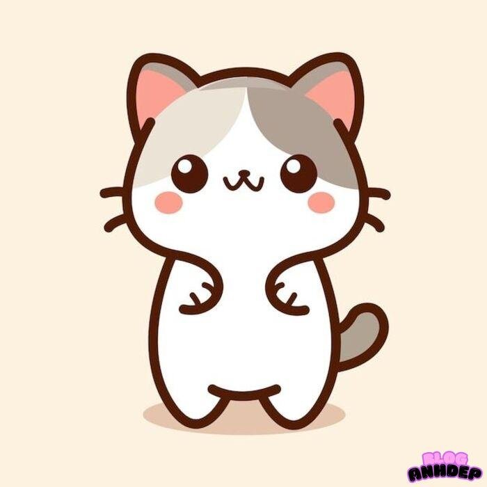 ảnh chibi cat cute