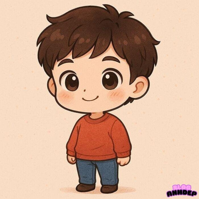 ảnh chibi dễ vẽ nhất boy trẻ con