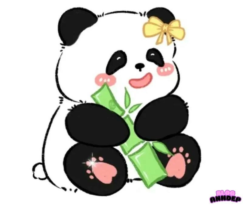 ảnh chibi panda